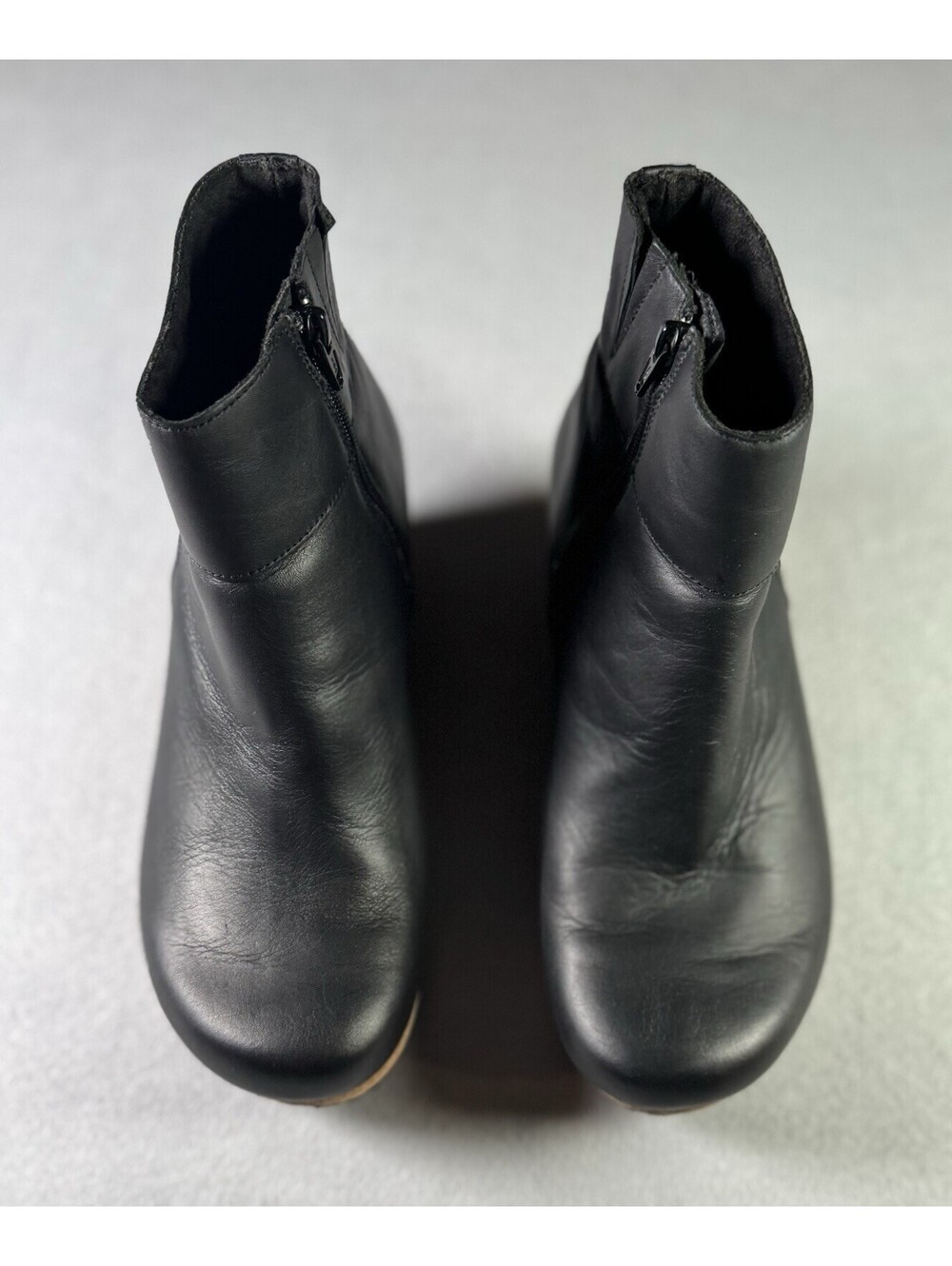 Papillio by Birkenstock Ebba Black Leather Wedge Boots Women's Size 41 US 10